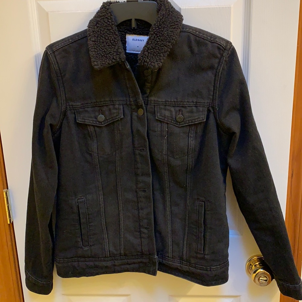 Black jean jacket